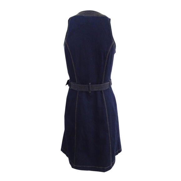 INC INTERNATIONAL CONCEPTS BELTED DENIM SHEATH - Picture 2 of 2